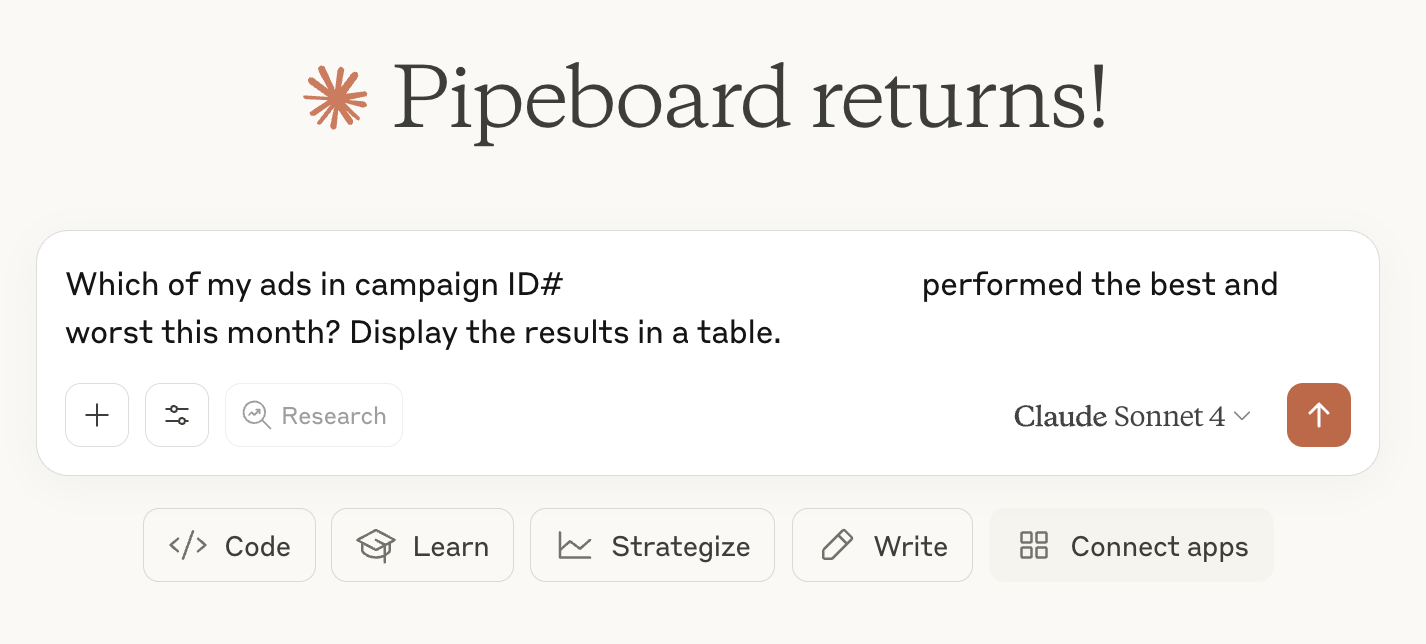Campaign performance analysis example