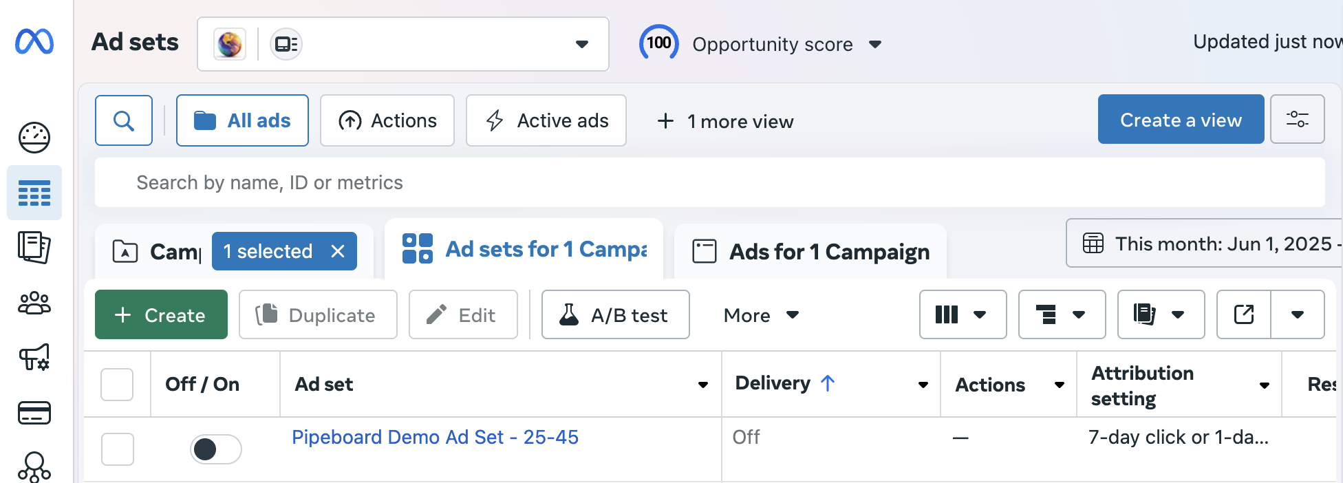 Campaign creation strategy dashboard