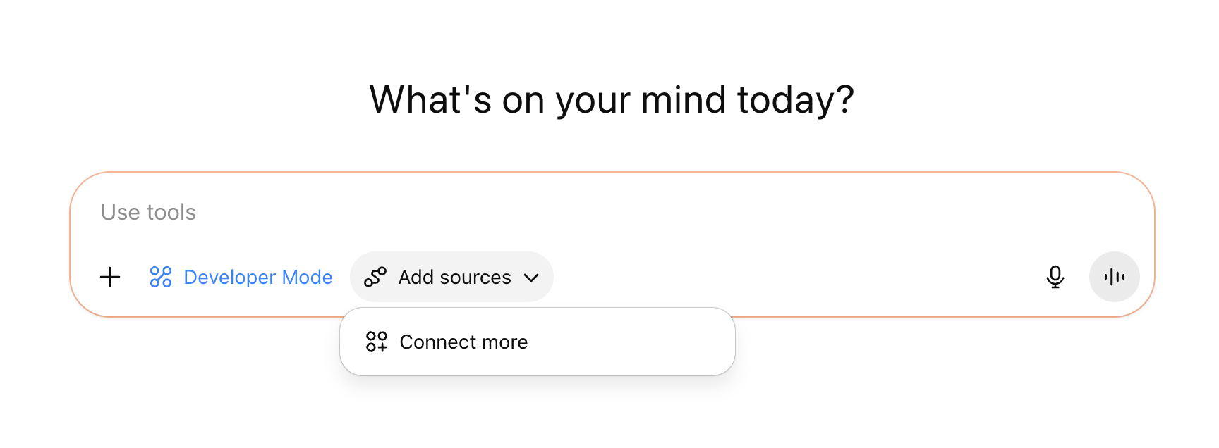 Click Add sources and select Connect more